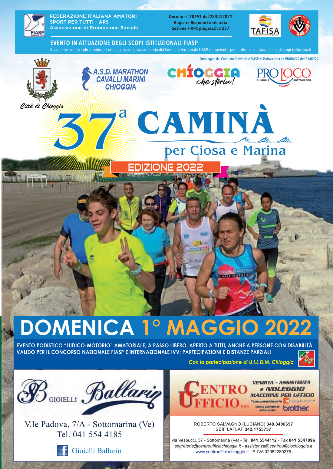 Foto della 37° Caminà per Ciosa e Marina – 1° maggio 2022